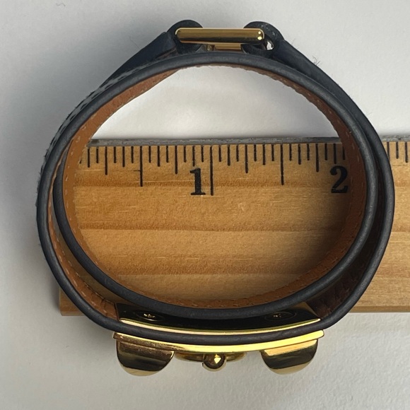 EUC Hermès Leather Rivale Double Tour Bracelet - Picture 13 of 13